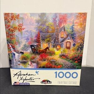 Fairytale Cottage by Abraham Hunter 1000 Piece Puzzle CraZArt
